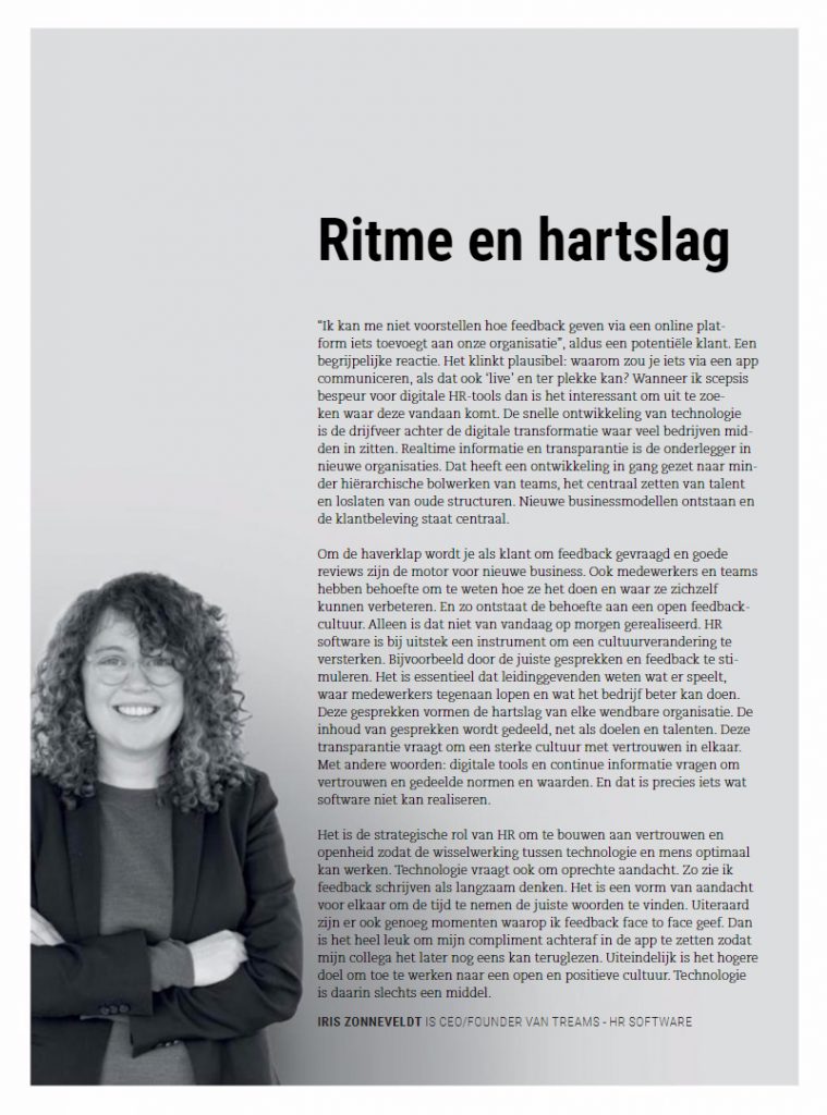 CHRO magazine: Iris Zonneveldt over Ritme en Hartslag